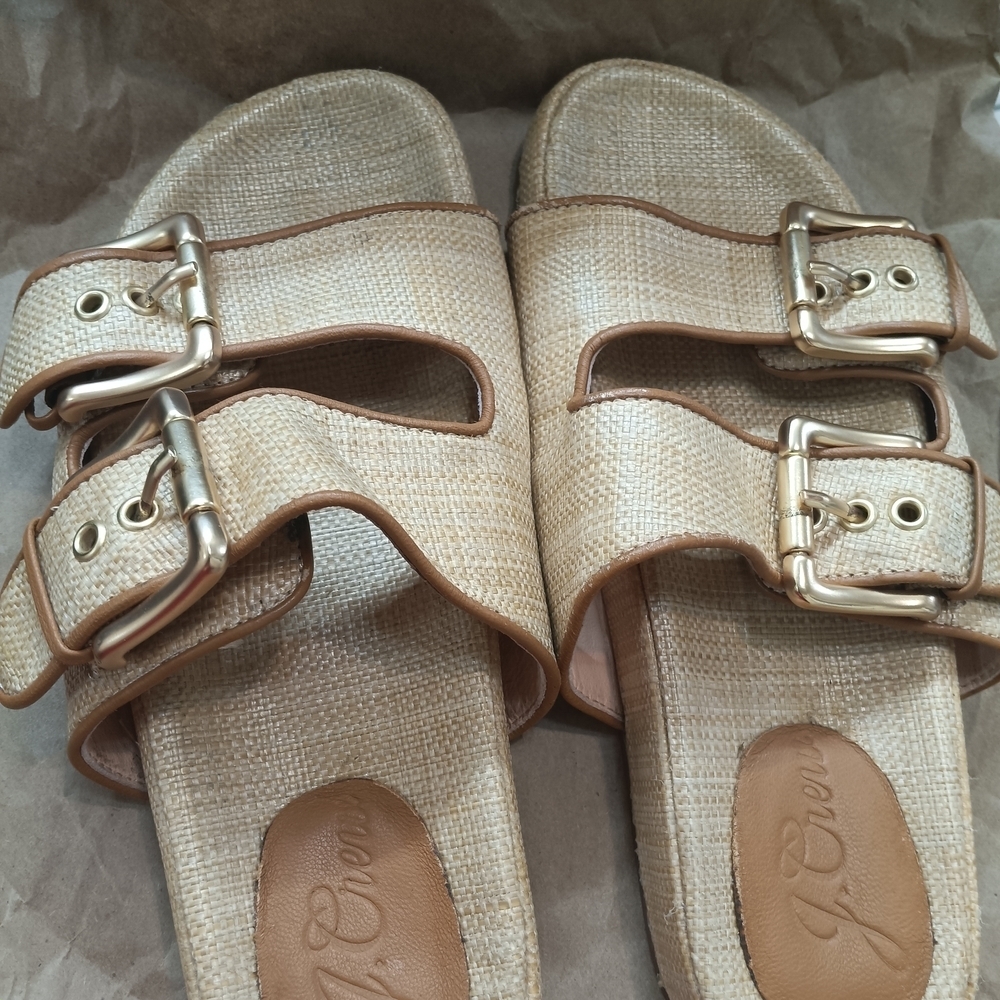 J. Crew Factory Tan Buckle Sandals - Picture 8 of 10